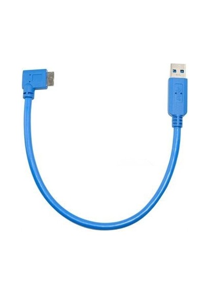 30CM USB 3.0 A Erkek Fişten Mikro B Erkeğe 10PIN 90 Derece Dik Açılı Kısa Kablo (Yurt Dışından) fırsatları