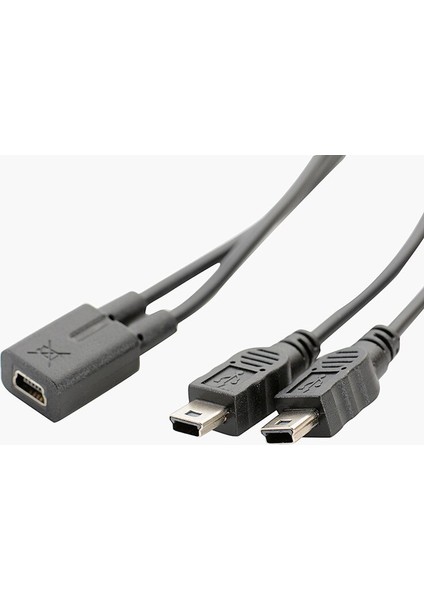 Mini USB 5pin Dişi Mini USB 5pin Erkek + Mini USB Erkek Y Splitter 1 Ila 2 Dönüştürücü Şarj Kablosu 30 cm (Yurt Dışından) modelleri