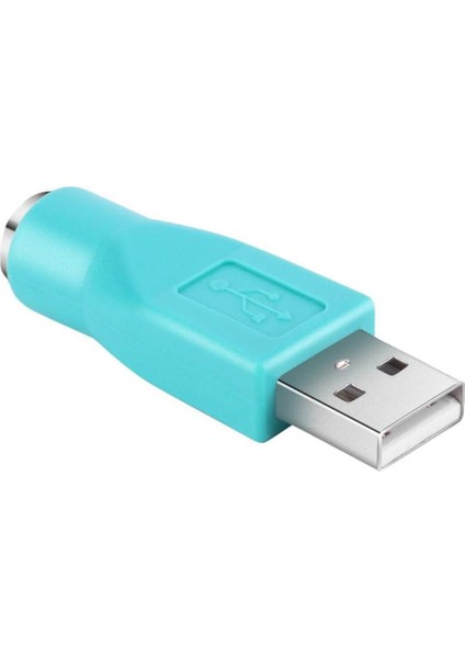 1 Adet Yeşil Plastik Ps/2 Dişi USB Erkek Adaptör Dönüştürücü Konnektör Klavye Fare Fare Fareler 50MM * 16MM * 12MM (Yurt Dışından)