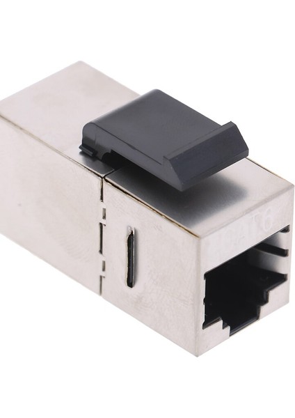 1 Adet RJ45 Keystone Jack Cat6 Korumalı Modüler Çoğaltıcı Mandalı 8P8C Konnektörleri Ethernet Lan Ağ Uzatma Kablosu Adaptörü (Yurt Dışından)