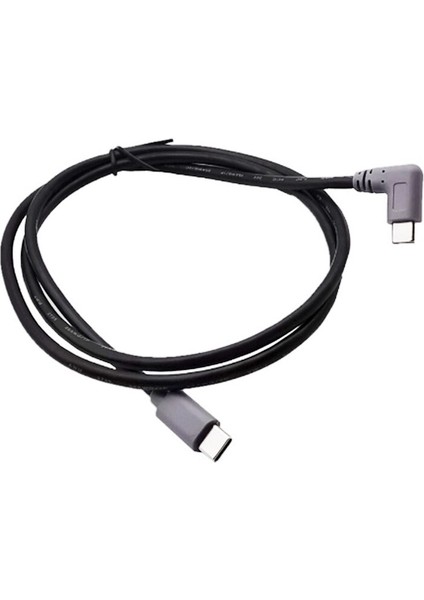 Tip-C Erkek USB 3.1 Tip-C Erkek 90 Derece Açı Dönüştürücü Cep Telefonu U Disk Mobil Sabit Disk Için Otg Adaptör Veri Kablosu (Yurt Dışından)