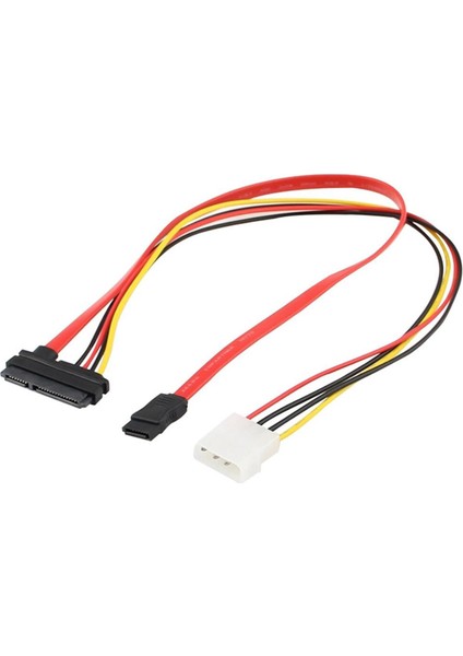 7 + 15 22PIN Seri Ata Sata - Ide 4p Sabit Sürücü Güç Adaptörü Kablosu Yeni 4 Seri Ata Güç Kablosu, Sata Sata2 Sabit Sürücü A3'e Uyar (Yurt Dışından)