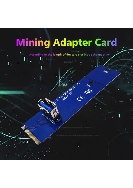 San Gold M.2 USB 3.0 Adaptörü Ngff M2 USB 3.0 Dişi Dönüştürücü Transfer Kartı Madencilik Için Pcıe X16 Yükseltici Kart Bilgisayar Aksesuarları (Yurt Dışından)