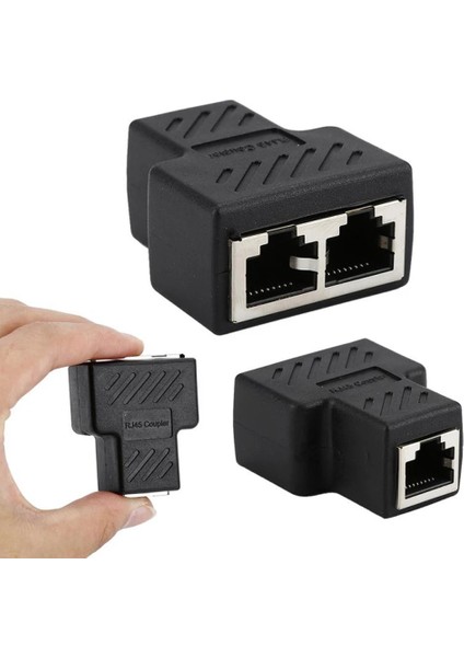 1 Ila 2 RJ45 Splitter Ağ Ethernet Kablosu Ağ Konektörü Dizüstü Bilgisayar Yerleştirme Istasyonları Lan Çift Bağlantı Noktalı Fiş (Yurt Dışından) fırsatları