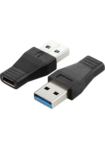 2019 Yüksek Hızlı USB 3.1 Tip C Dişi - USB 3.0 Erkek Bağlantı Noktası Adaptörü Usb-C - Usb3.0 Tip-A Konnektör Dönüştürücü / Siyah Renk (Yurt Dışından)