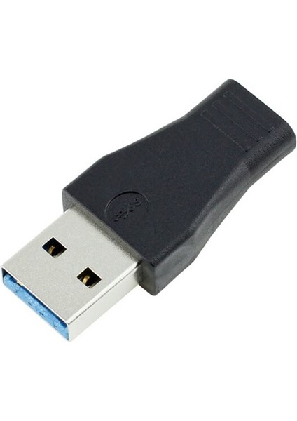 2019 Yüksek Hızlı USB 3.1 Tip C Dişi - USB 3.0 Erkek Bağlantı Noktası Adaptörü Usb-C - Usb3.0 Tip-A Konnektör Dönüştürücü / Siyah Renk (Yurt Dışından)