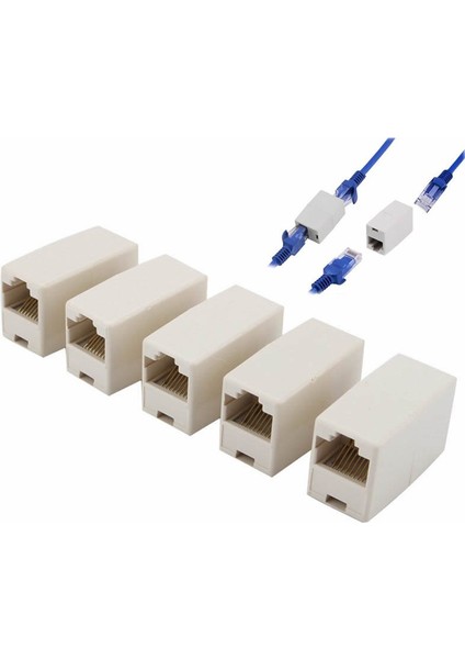 10 Adet RJ45 Cat 5e Ağ Kablosu Düz Ethernet Lan Çoğaltıcı Marangoz Konektörü (Yurt Dışından) modelleri