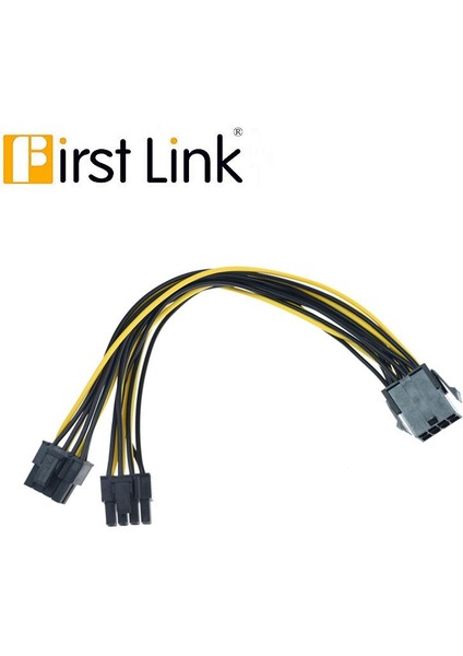 8pin To 2X8PIN Pcie Çift 8pin 8pin-2x(6+2pin) Grafik Ekran Kartı Güç Kablosu Uzatma Kablosu 25 cm (Yurt Dışından) fiyatları