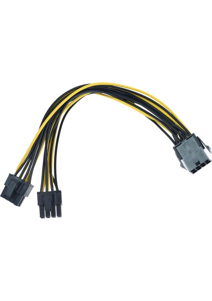 8pin To 2X8PIN Pcie Çift 8pin 8pin-2x(6+2pin) Grafik Ekran Kartı Güç Kablosu Uzatma Kablosu 25 cm (Yurt Dışından) fırsatları