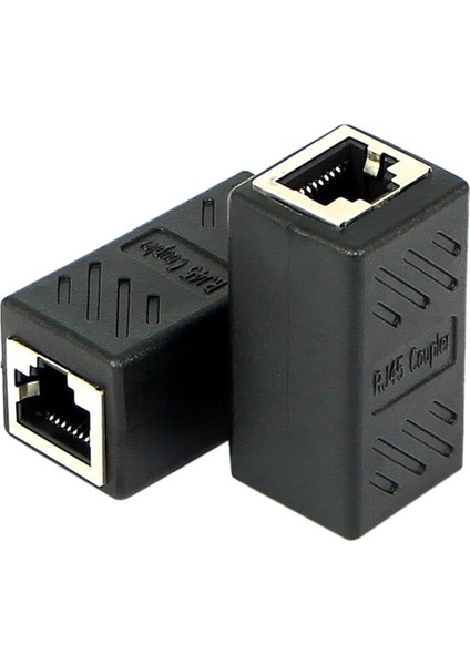 Yüksek Kaliteli Kadın - Dişi Ağ Lan Konnektör Adaptörü Çoğaltıcı Genişletici RJ45 Ethernet Kablo Uzatma Dönüştürücü (Yurt Dışından)