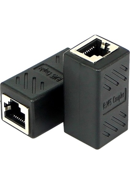 Yüksek Kaliteli Kadın - Dişi Ağ Lan Konnektör Adaptörü Çoğaltıcı Genişletici RJ45 Ethernet Kablo Uzatma Dönüştürücü (Yurt Dışından)