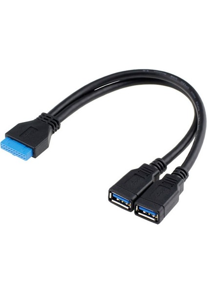 San Gold 2 Port USB 3.0 Dişi - Anakart 20PIN Ön Panel Için Başlık Kablosu 20CM (Yurt Dışından)