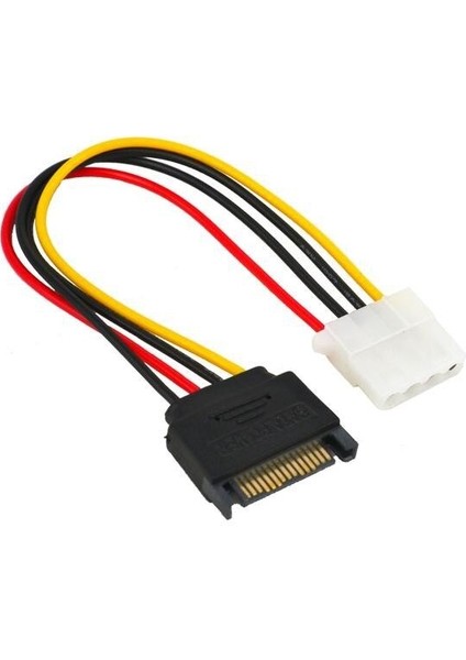 Yeni Sıcak 15 Pin Sata Erkek Molex Ide 4 Pin Dişi Adaptör Uzatma Güç Kablosu (Yurt Dışından) fiyatları