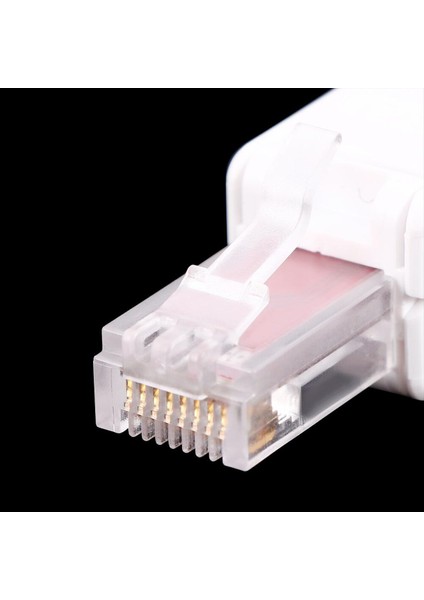 Sıkma Konnektörleri Yok Cctv Ethernet Kablosu Aletsiz Kristal Kafa Fişi Cat6 RJ45 Konektörü (Yurt Dışından)