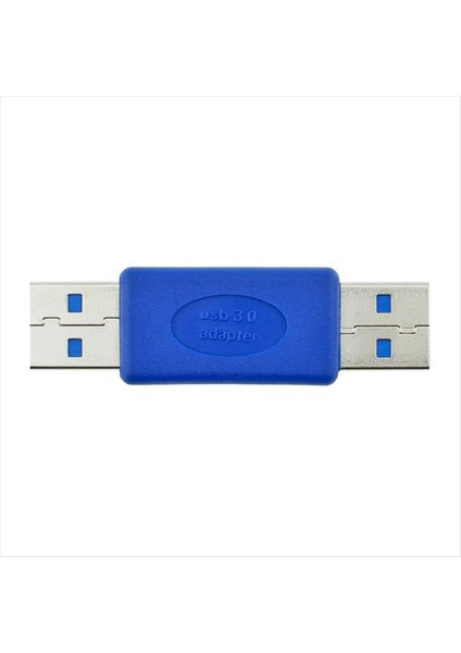 1 Adet USB 3.0 Tip A Erkek Tip A Erkek Fiş Konnektörü Adaptörü Usb3.0 Dönüştürücü Konnektör Adaptörü Am Am Mavi (Yurt Dışından)