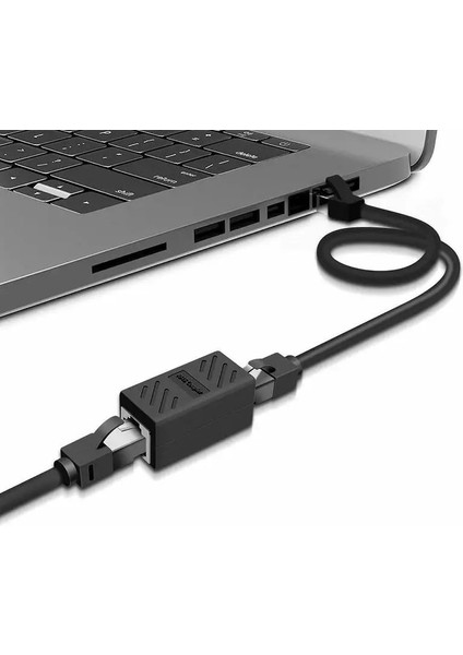 2 Adet Yeni Mini Siyah RJ45 Ağ Çift Geçişli Ağ Adaptörü Lan Taşınabilir Kablo Malzemeleri Genişletici Konnektör Bağlantısı Ethern N1Z5 (Yurt Dışından) fırsatları