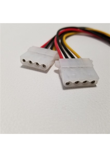 San Gold 15PIN Sata 2 Çift 4pin Ide Molex Güç Kablosu Y Splitter Kablo Kablosu 18AWG Tel 20 cm (Yurt Dışından)