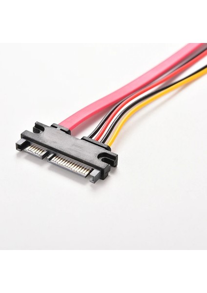 Jetı 1 Adet 30 cm 22PIN Sata Kablosu Erkek Kadın 7 + 15 Pin Seri Ata Sata Veri Güç Combo Uzatma Kablosu Konektörü Dönüştürücü (Yurt Dışından)