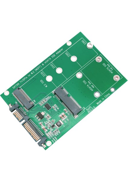 Sata Iıı - Msata ve M.2 B-Key Ngff SSD 2'si 1 Arada Dönüştürücü Adaptör (Yurt Dışından) modelleri
