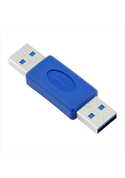 1 Adet USB 3.0 Tip A Erkek Tip A Erkek Fiş Konnektörü Adaptörü Usb3.0 Dönüştürücü Konnektör Adaptörü Am Am Mavi (Yurt Dışından) fiyatları