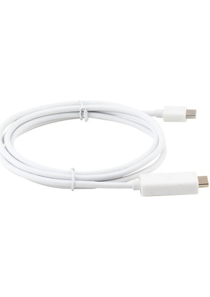 Profesyonel 1.8 M 6 Feet Mini Ekran Bağlantı Noktası Dp HDMI Uyumlu 1080 P Hızlı Şarj Adaptörü Orijinal Kablo Mac Için MacBook (Yurt Dışından)
