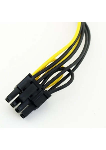 1 Adet Sata 15 Pin Erkek Pcı-E Express 6 + 2 Pin 8 Pin Dişi Video Güç Adaptörü Bağlantı Kablosu 20 cm (Yurt Dışından)