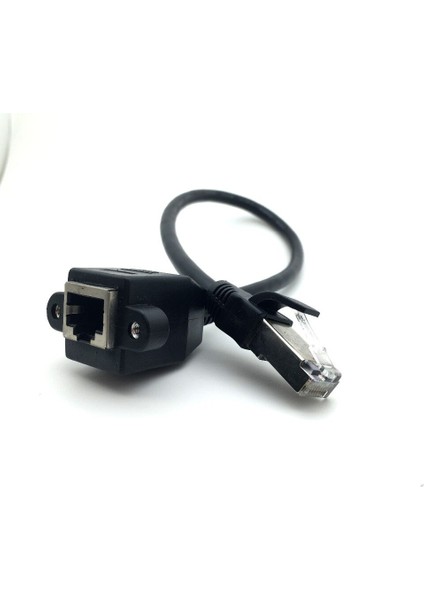 RJ45 Erkek Dişi Vidalı Panel Montajlı Ethernet Lan Ağ Uzatma Kablosu 30CM 0.3m Bilgisayar Kablosu Yönlendirici Dizüstü Bilgisayar Için Yeni Aqjg (Yurt Dışından) modelleri
