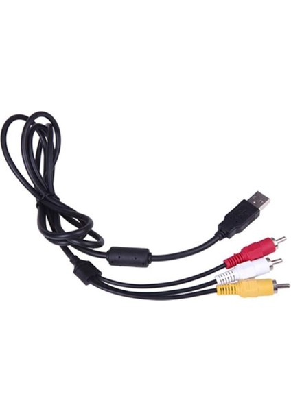 San Gold Tv/pc Için Rca - USB Ses/video A/v Kamera Kablosu + USB 3.0 F/f Adaptörü (Yurt Dışından)