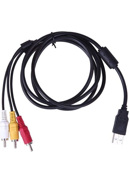 San Gold Tv/pc Için Rca - USB Ses/video A/v Kamera Kablosu + USB 3.0 F/f Adaptörü (Yurt Dışından)