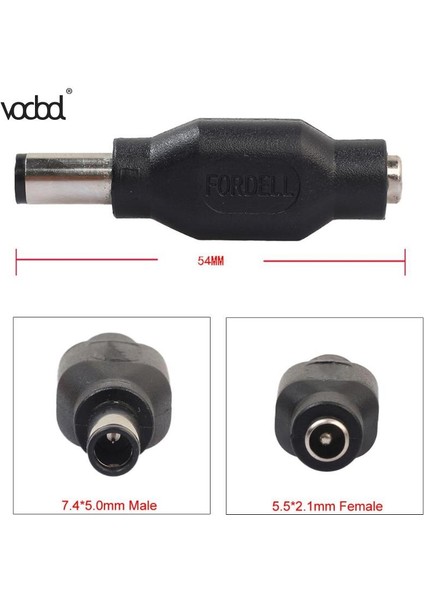 1 Adet Dc Güç Adaptörü Dönüştürücü 7.4*5.0mm Erkek Kadın Dell Dönüştürücü Için Evrensel Dizüstü Bilgisayar Adaptörü Güç Şarj Cihazı Dropship (Yurt Dışından) modelleri