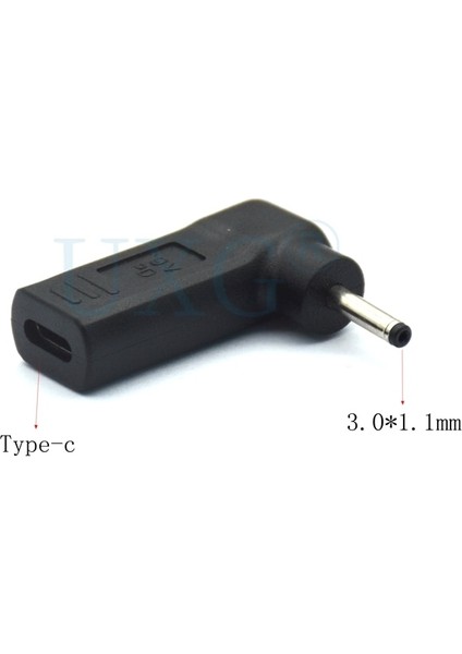 Usb-C Dişi Fiş Dönüştürücü Dc Jack Güç Adaptörü Şarj Cihazı 3.0x1.1mm Erkek Konnektör Acer Spin 3 SP315-51 Spin 5 SP513-51 Sf (Yurt Dışından)