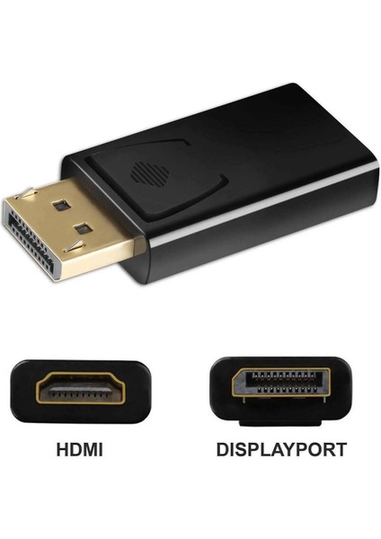 Yeni Display Port - HDMI Erkek Dişi Adaptör Dönüştürücü Displayport Dp - HDMI (Yurt Dışından)