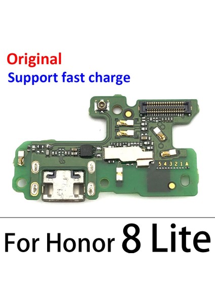 Orijinal USB Mikro Şarj Cihazı Şarj Portu Yuva Konnektörü Mikrofon Kurulu Flex Kablo Huawei Onur 8 9 Lite 8x 10 20 Pro 20I (Yurt Dışından)