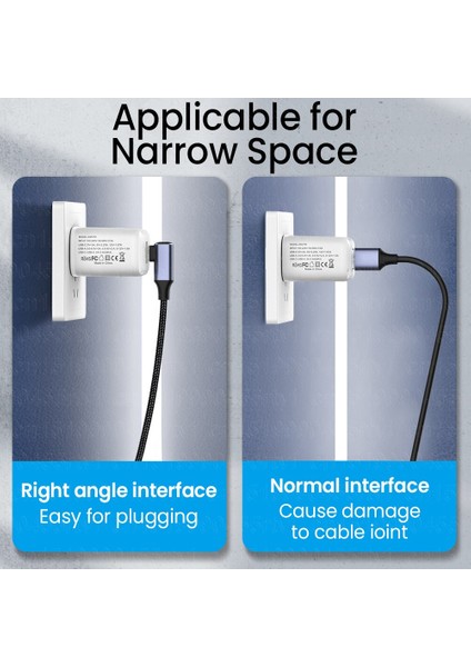 PD100W Tip-C Veri Kablosu Tip C USB C Çift Dirsek Qc4.0 5A Hızlı Şarj Kablosu Telefon Şarj Kablosu Samsung Xiaomi Realme Için (Yurt Dışından)
