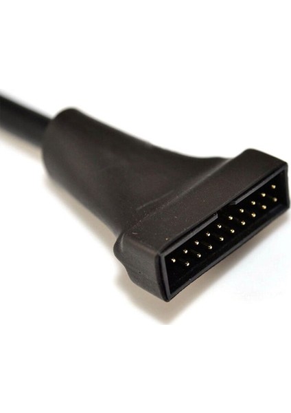 USB 2.0 9-Pin Muhafaza Erkek - USB 3.0 20-Pin Anakart Dişi Adaptör Kablosu (Yurt Dışından)