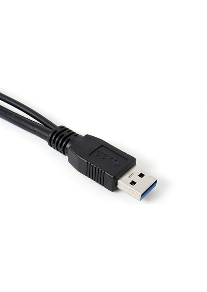 San Gold 1 Adet Çift A'dan Mikro B'ye USB 3.0 Y Kablo Hareket Sabit Disk Kablosu USB Sata Kablosu USB Yükseltici Kart RJ45 Konektörü Dvi-D VGA Çift Psu (Yurt Dışından)