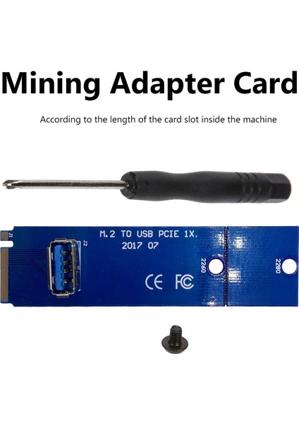 M.2 - USB 3.0 Adaptörü Ngff M2 - USB 3.0 Dişi Dönüştürücü Transfer Kartı Madencilik Için Pcıe X16 Yükseltici Kart (Yurt Dışından) modelleri