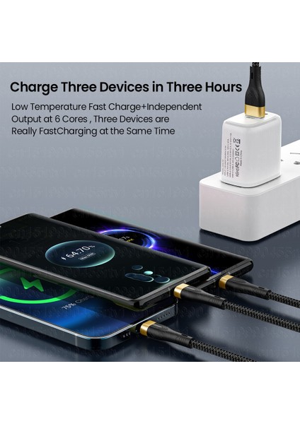 In 1 USB Kablosu 6A 100 W Hızlı Şarj Için Huawei/onur 3in1 2in1 Mikro USB C Tipi Kablo Şarj Kablosu Kablosu iPhone Samsung Için (Yurt Dışından)