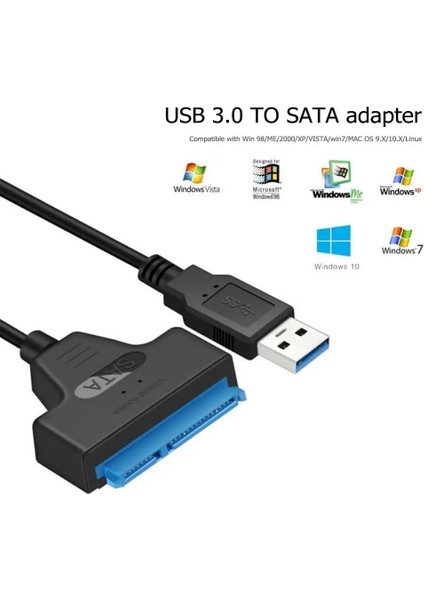 Aloyseed USB Sata 3 Kablo Sata USB 3.0 Adaptörüne Kadar 5 Gbps Desteği 2.5 Inç Harici SSD HDD Sabit Sürücü 22 Pin Sata Iıı (Yurt Dışından) fiyatları