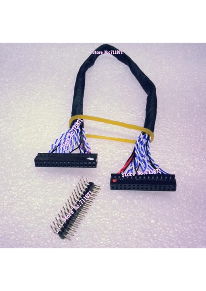 25 cm 30 P Sağ Açı Ekran Kablosu Uzatma Kablosu 30 P Çift Sıralı Konnektör Dupont Hattı 90 Derece LCD Ekran Hattı Uzatın Uzatın (Yurt Dışından)