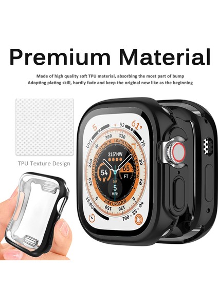 Apple Watch Ultra 49MM Aksesuarları Ekran Koruyucu Anti-Scratch Darbeye Dayanıklı Kabuk Tpu Kapak Apple Watch Case Ultra (Yurt Dışından) fırsatları