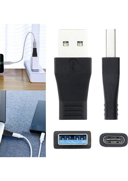 San Gold Dizüstü USB 3.0 Erkek USB 3.1 Tip C Dişi Veri Dönüştürücü Masaüstü Usb3.1 Tip-C Usb-C Dişi Bağlantı Noktası Otg Adaptörü Kqs8 (Yurt Dışından)