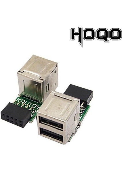 9pin - USB Konektörü Anakart 9-Pin Dişi Bağlantı Noktasından 2 Bağlantı Noktasına Usb2.0 Dönüştürücü Anakart 9p - Usb2 Dahili Genişletme Bağlantı Noktası (Yurt Dışından)
