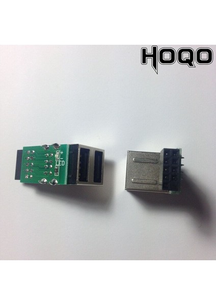 9pin - USB Konektörü Anakart 9-Pin Dişi Bağlantı Noktasından 2 Bağlantı Noktasına Usb2.0 Dönüştürücü Anakart 9p - Usb2 Dahili Genişletme Bağlantı Noktası (Yurt Dışından)