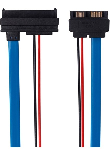 Ult-Best Sata Kablosu Seri Ata 22PIN 7+15 Dişi - Slimline Sata 13PIN 7+6 Erkek 5V Ince Sata Konektörü 30CM (Yurt Dışından)