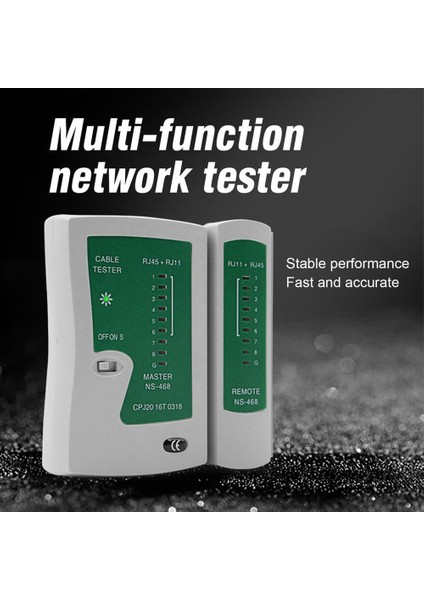 Premium Ağ Lan Kablosu Test Cihazı Testi RJ45 Rj-11 Cat5 Utp Ethernet Aracı Cat5 6 E RJ11 8p Taşınabilir Lan Kablosu Test Cihazı (Yurt Dışından)