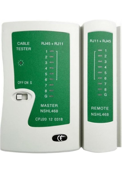 Premium Ağ Lan Kablosu Test Cihazı Testi RJ45 Rj-11 Cat5 Utp Ethernet Aracı Cat5 6 E RJ11 8p Taşınabilir Lan Kablosu Test Cihazı (Yurt Dışından)
