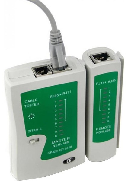 Premium Ağ Lan Kablosu Test Cihazı Testi RJ45 Rj-11 Cat5 Utp Ethernet Aracı Cat5 6 E RJ11 8p Taşınabilir Lan Kablosu Test Cihazı (Yurt Dışından)