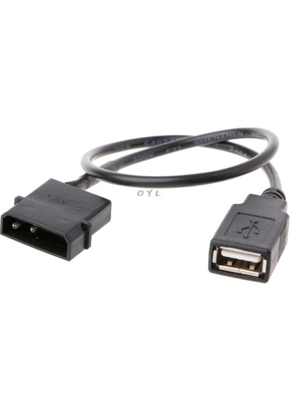 30CM Pc Dahili 5V 2-Pin Ide Molex'ten USB 2.0 Tip A Dişi Güç Adaptörü Kablosuna (Yurt Dışından)