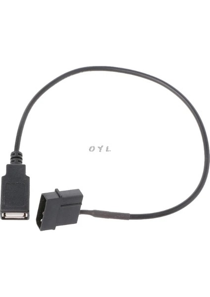 30CM Pc Dahili 5V 2-Pin Ide Molex'ten USB 2.0 Tip A Dişi Güç Adaptörü Kablosuna (Yurt Dışından)